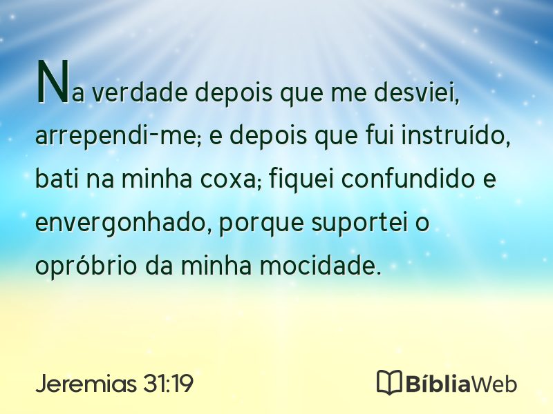 Jeremias 31:19 em imagem para compartilhar
