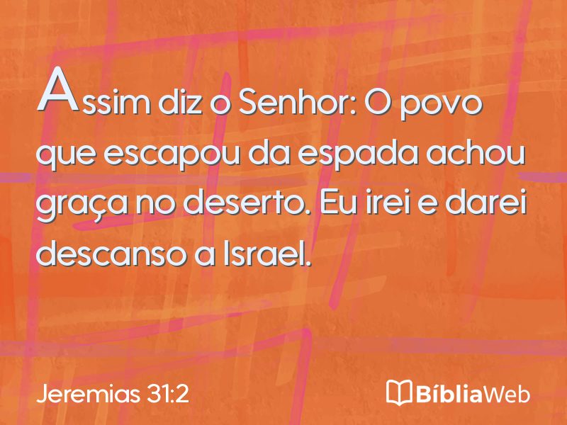 Jeremias 31:2 em imagem para compartilhar