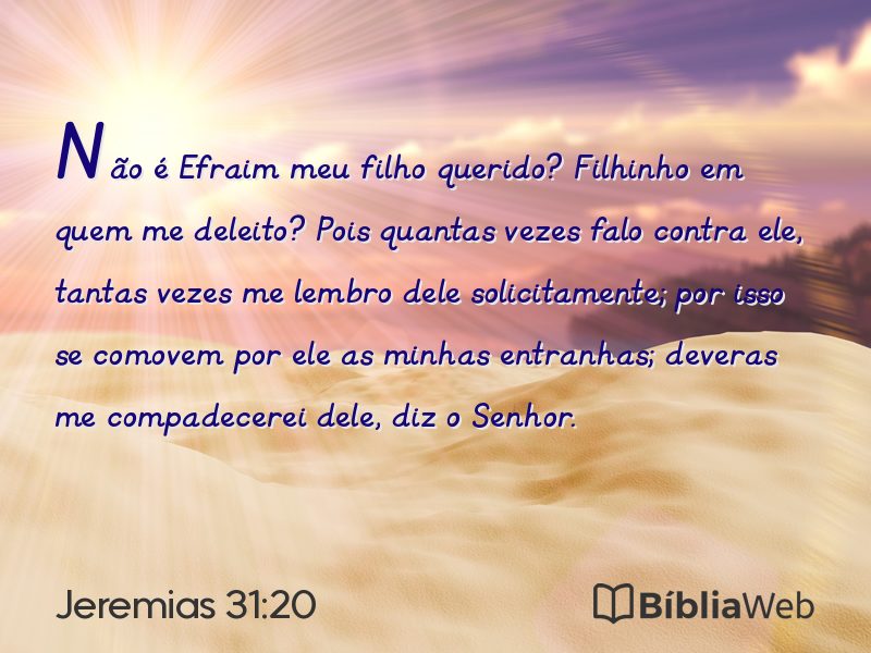 Jeremias 31:20 em imagem para compartilhar