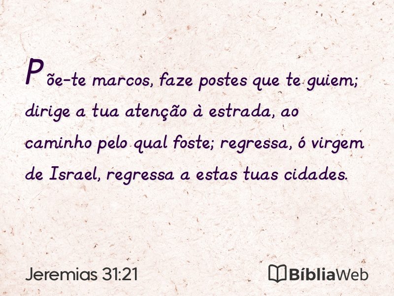 Jeremias 31:21 em imagem para compartilhar