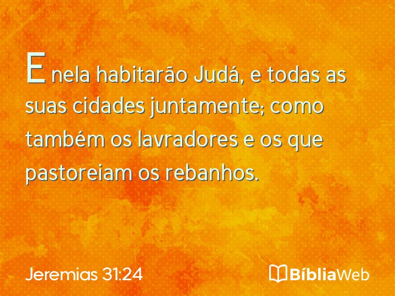 Jeremias 31:24 em imagem para compartilhar