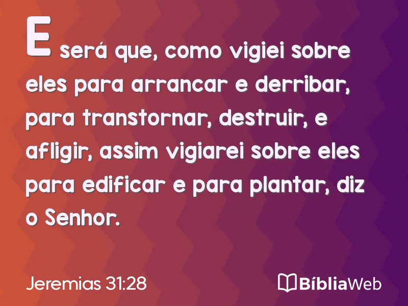 Jeremias 31:28 em imagem para compartilhar