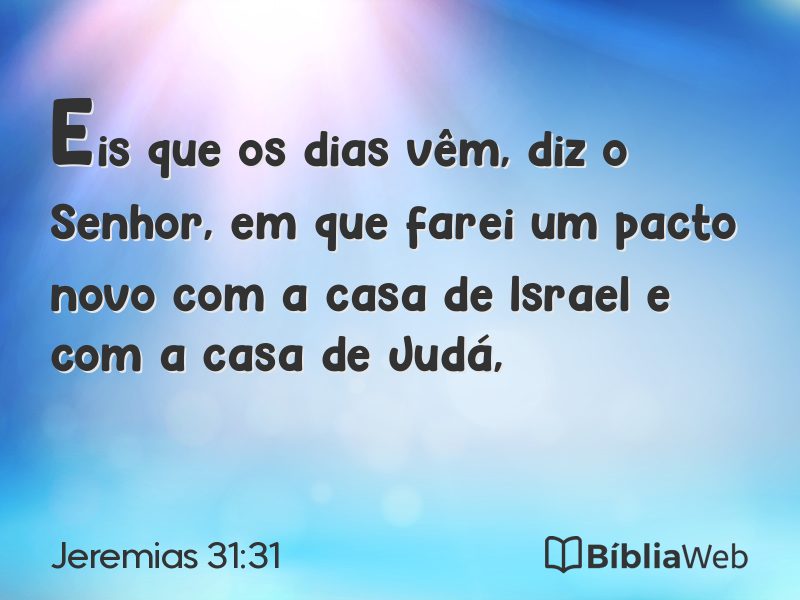 Jeremias 31:31 em imagem para compartilhar