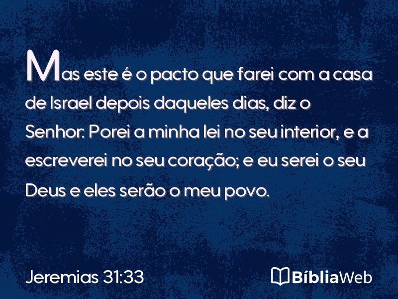 Jeremias 31:33 em imagem para compartilhar