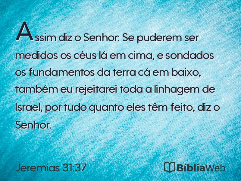Jeremias 31:37 em imagem para compartilhar
