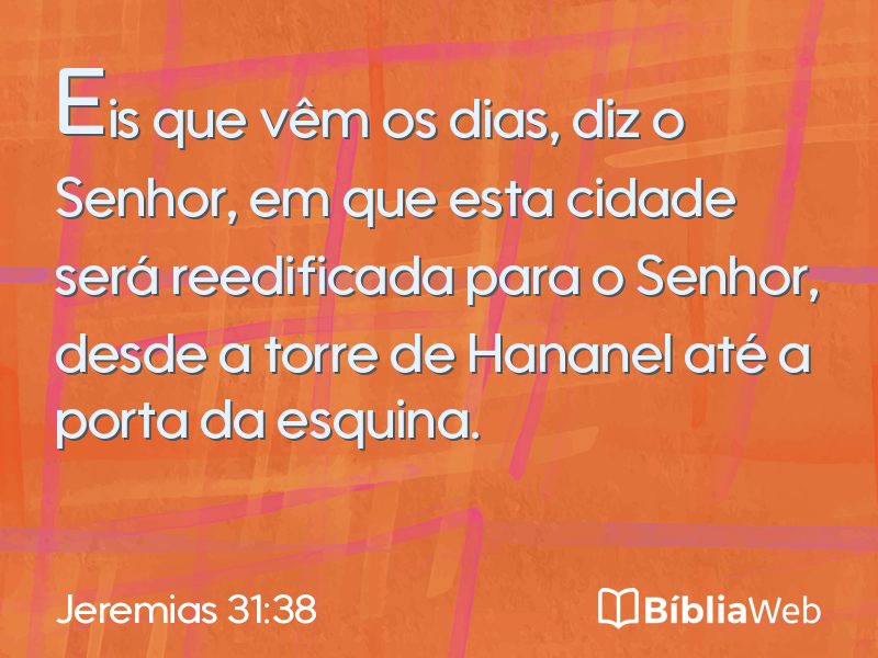 Jeremias 31:38 em imagem para compartilhar