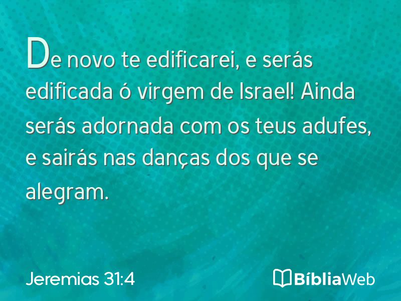 Jeremias 31:4 em imagem para compartilhar