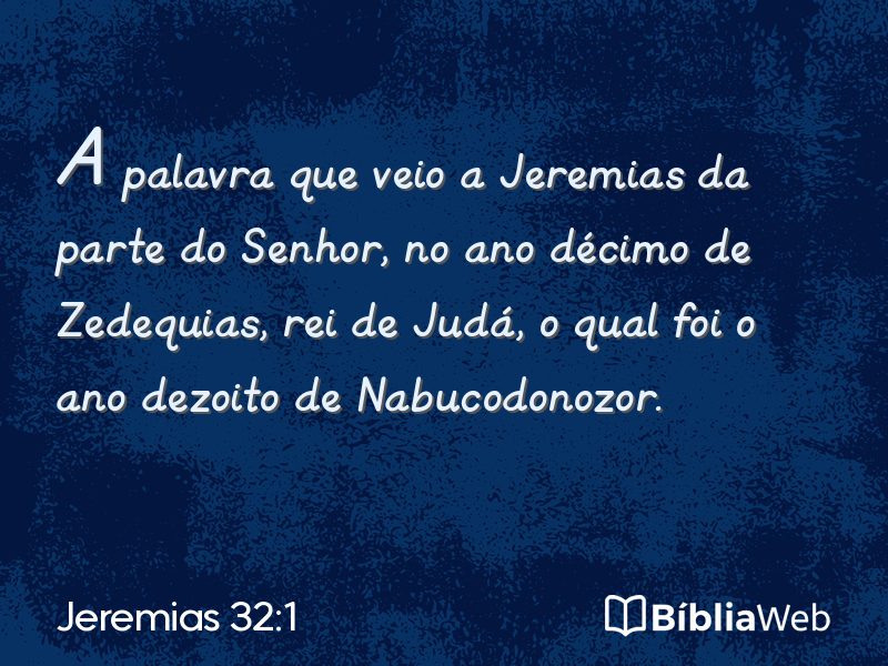 Jeremias 32:1 em imagem para compartilhar
