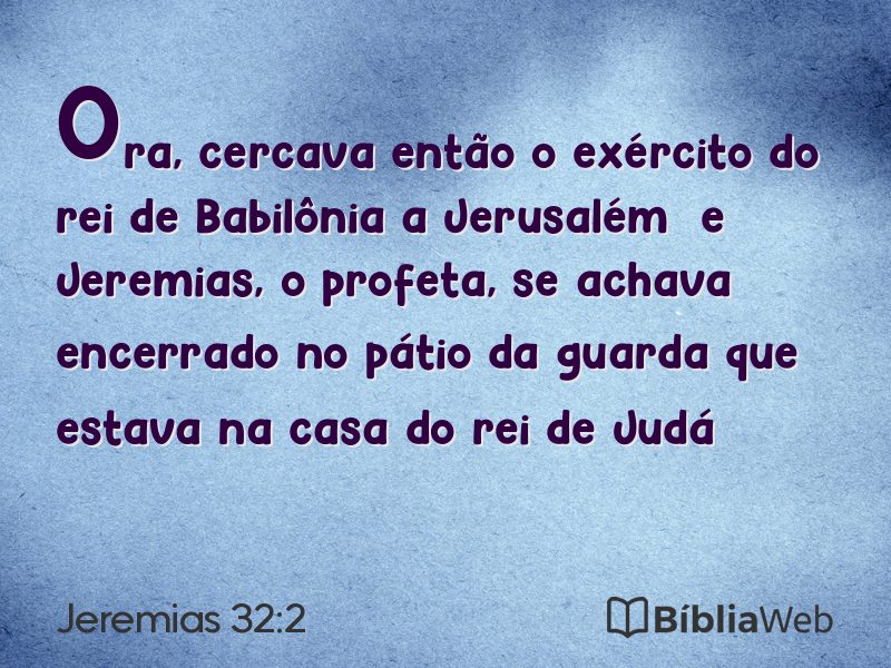 Jeremias 32:2 em imagem para compartilhar