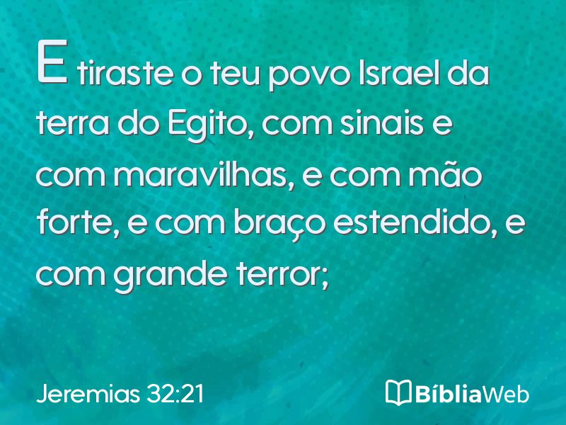 Jeremias 32:21 em imagem para compartilhar