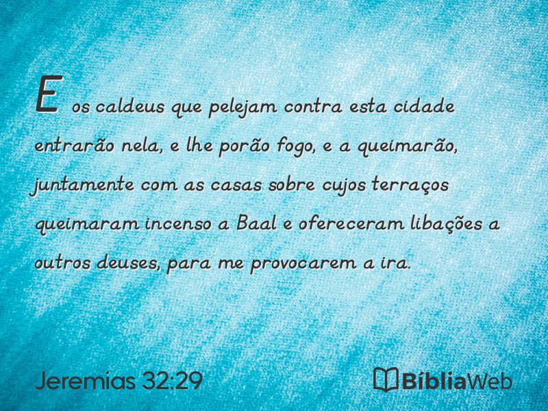 Jeremias 32:29 em imagem para compartilhar