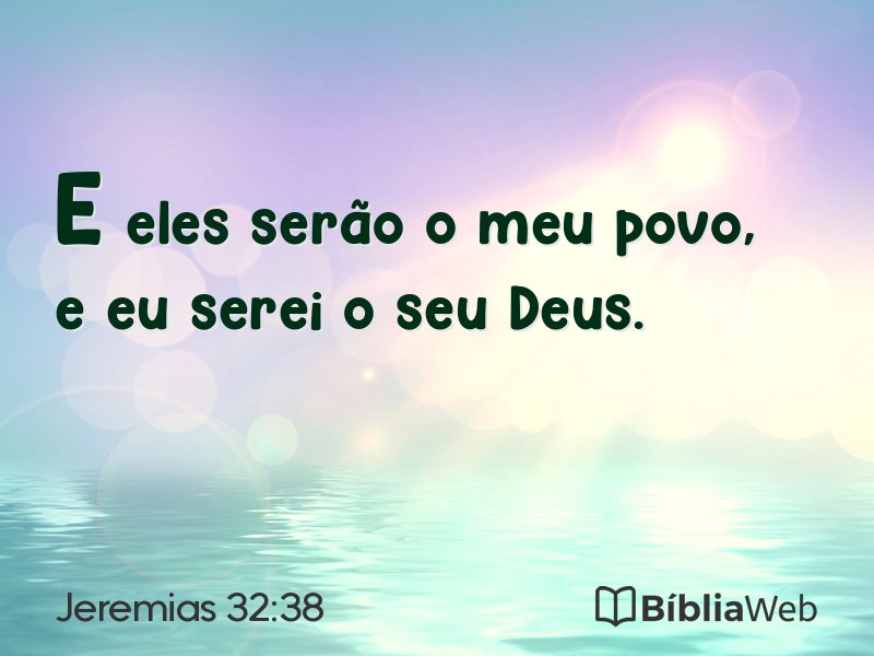 Jeremias 32:38 em imagem para compartilhar