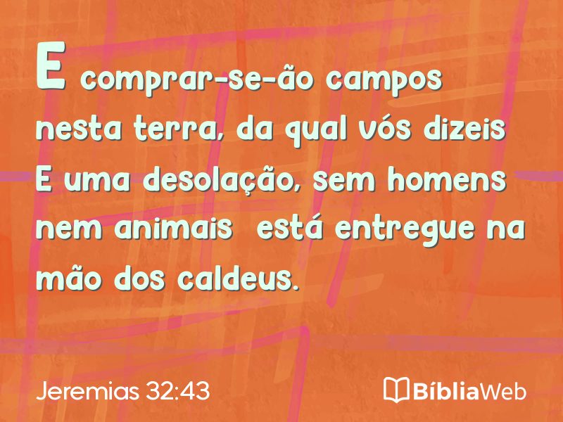 Jeremias 32:43 em imagem para compartilhar