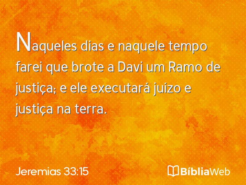 Jeremias 33:15 em imagem para compartilhar
