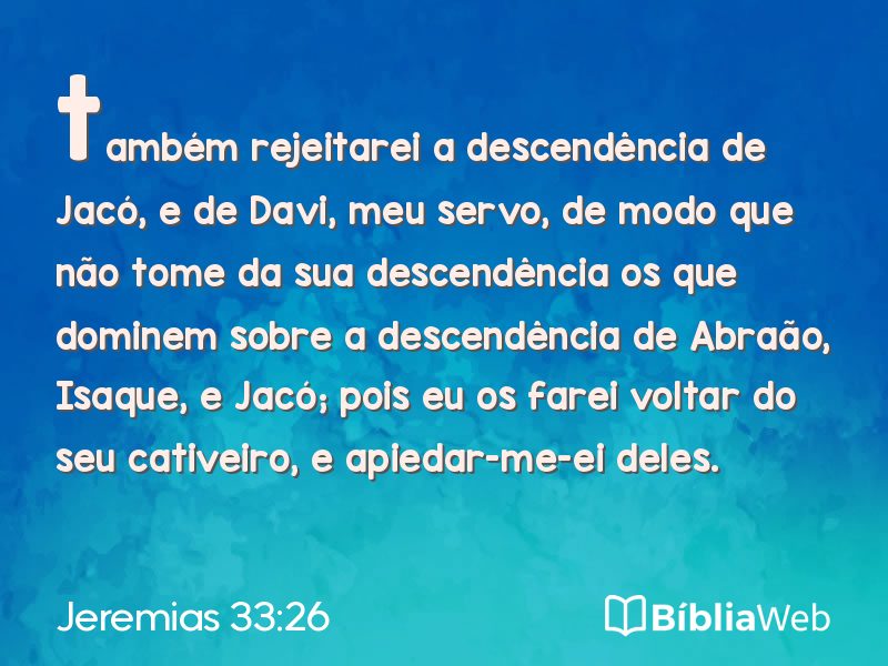 Jeremias 33:26 em imagem para compartilhar