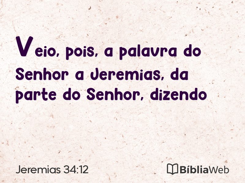 Jeremias 34:12 em imagem para compartilhar