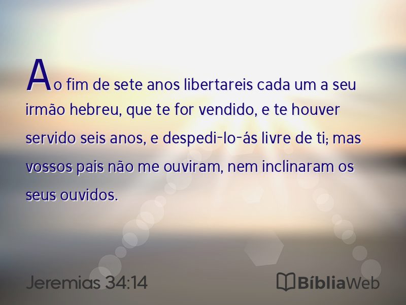 Jeremias 34:14 em imagem para compartilhar