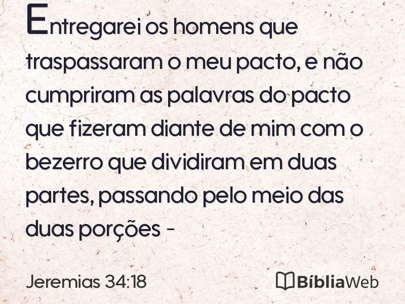 Jeremias 34:18 em imagem para compartilhar