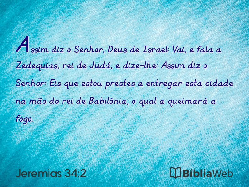 Jeremias 34:2 em imagem para compartilhar