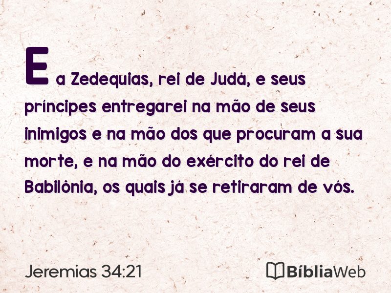 Jeremias 34:21 em imagem para compartilhar