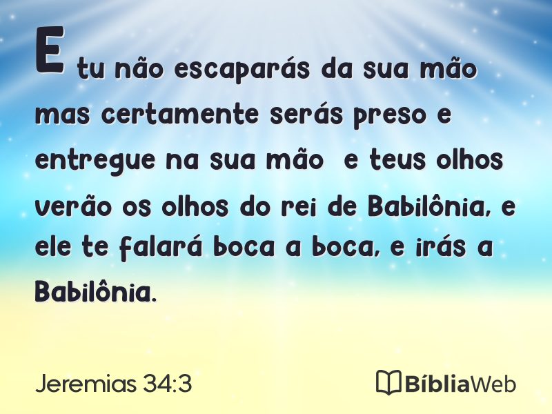 Jeremias 34:3 em imagem para compartilhar