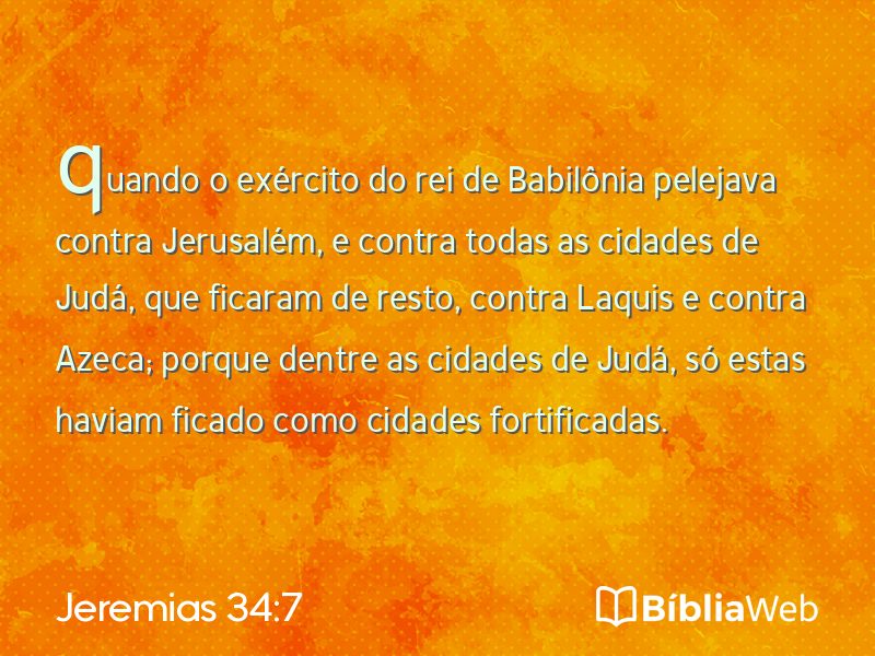Jeremias 34:7 em imagem para compartilhar