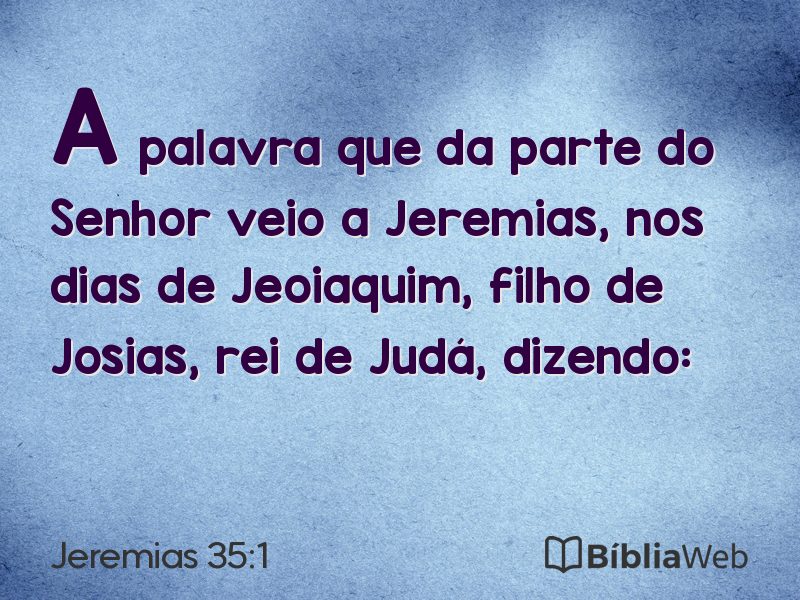 Jeremias 35:1 em imagem para compartilhar