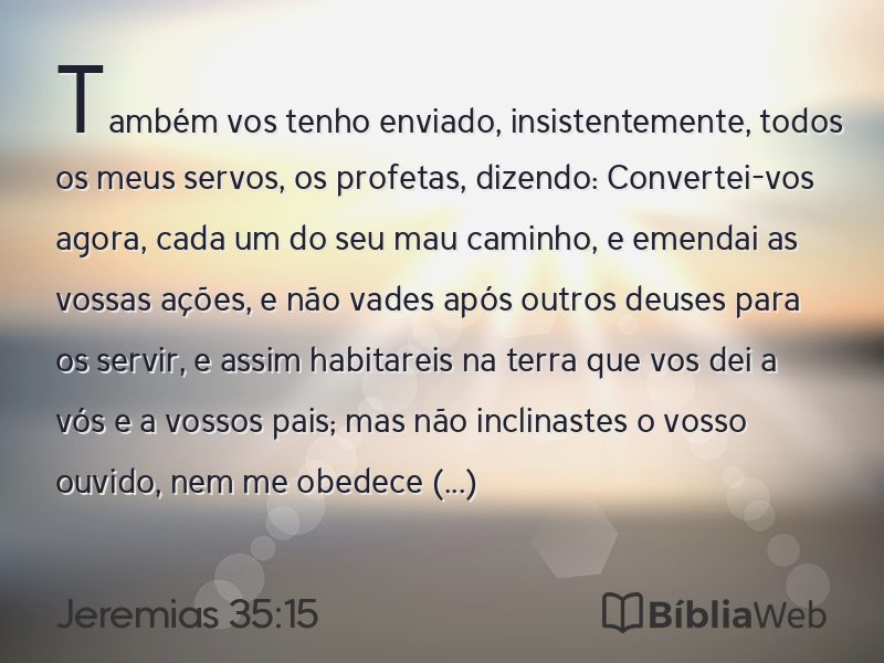 Jeremias 35:15 em imagem para compartilhar