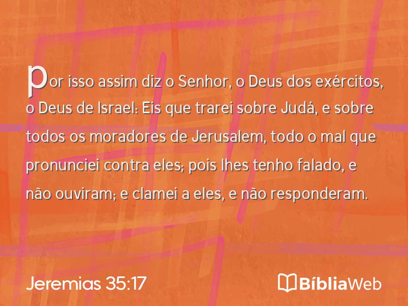 Jeremias 35:17 em imagem para compartilhar
