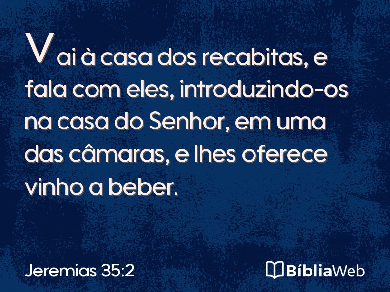 Jeremias 35:2 em imagem para compartilhar
