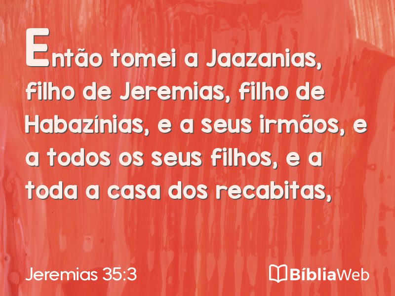 Jeremias 35:3 em imagem para compartilhar