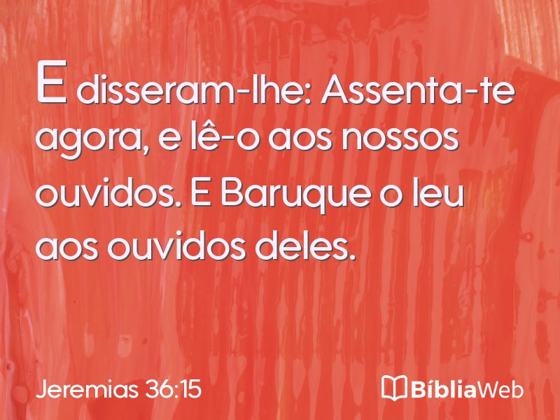 Jeremias 36:15 em imagem para compartilhar