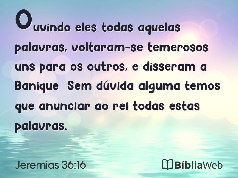 Jeremias 36:16 em imagem para compartilhar