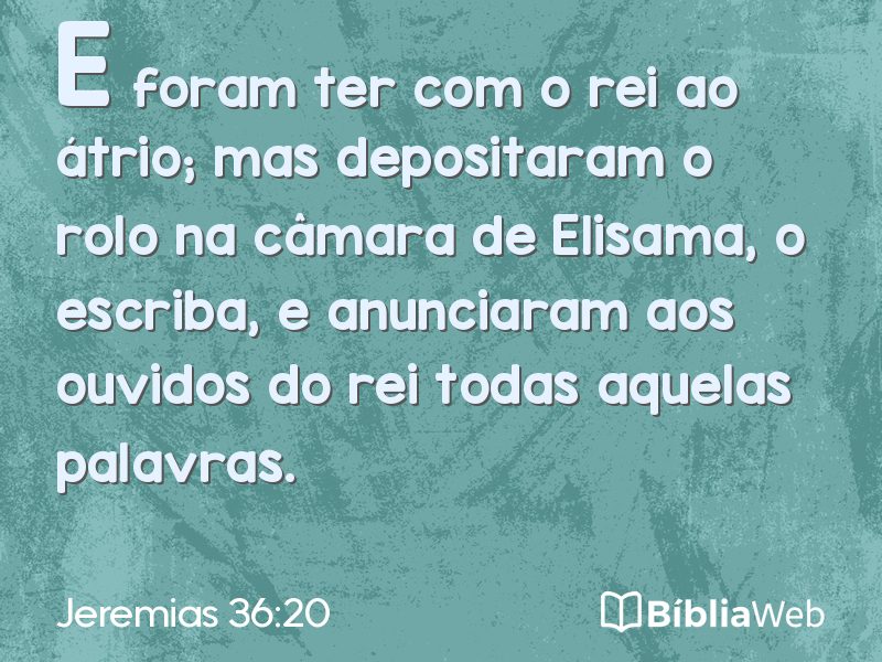 Jeremias 36:20 em imagem para compartilhar