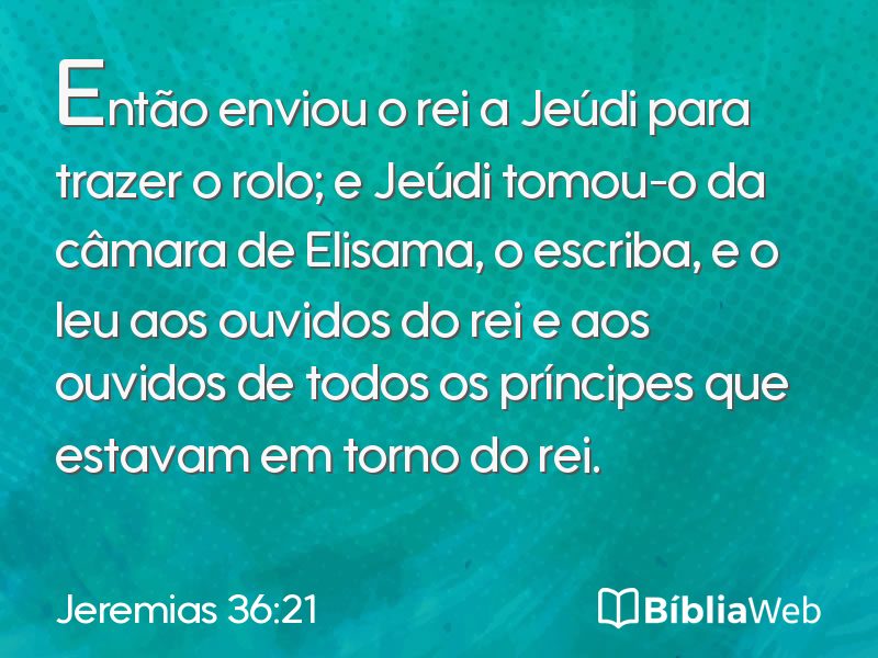 Jeremias 36:21 em imagem para compartilhar
