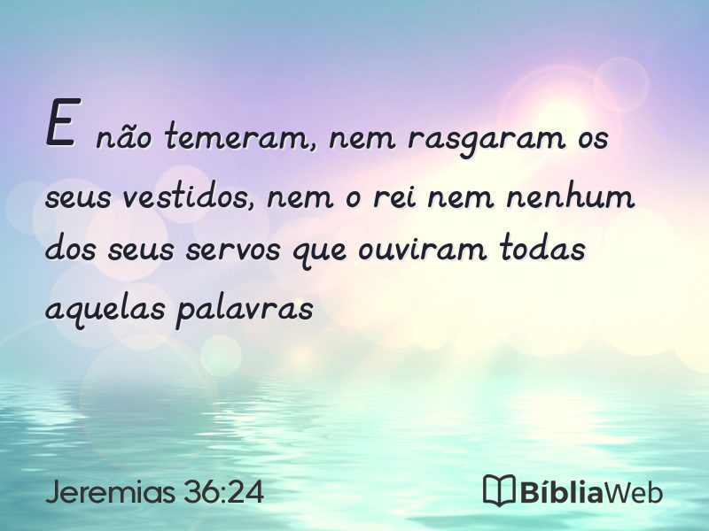 Jeremias 36:24 em imagem para compartilhar