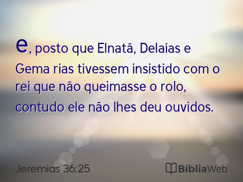 Jeremias 36:25 em imagem para compartilhar