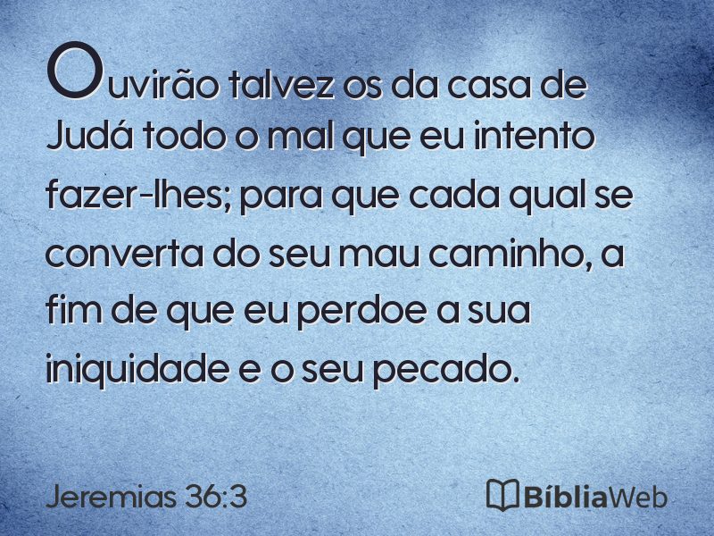 Jeremias 36:3 em imagem para compartilhar