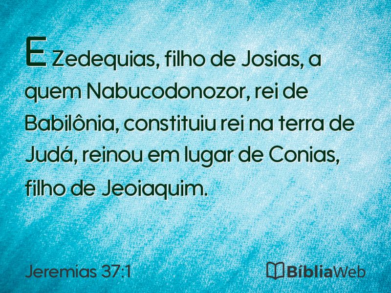 Jeremias 37:1 em imagem para compartilhar