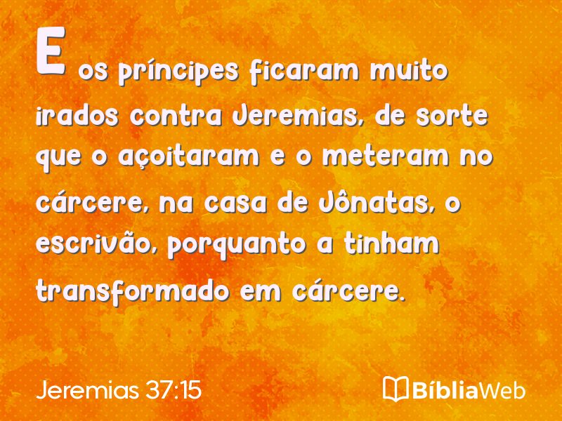 Jeremias 37:15 em imagem para compartilhar