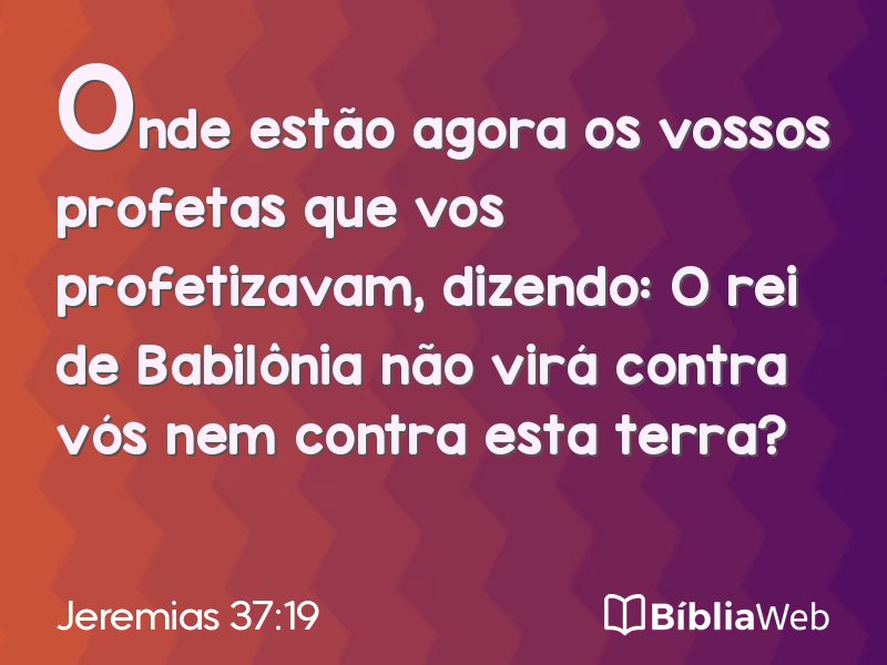 Jeremias 37:19 em imagem para compartilhar