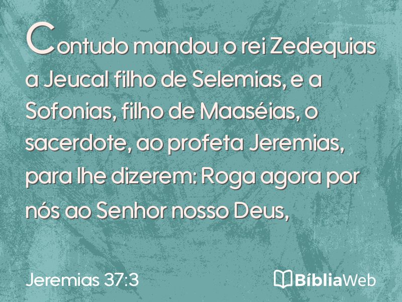 Jeremias 37:3 em imagem para compartilhar