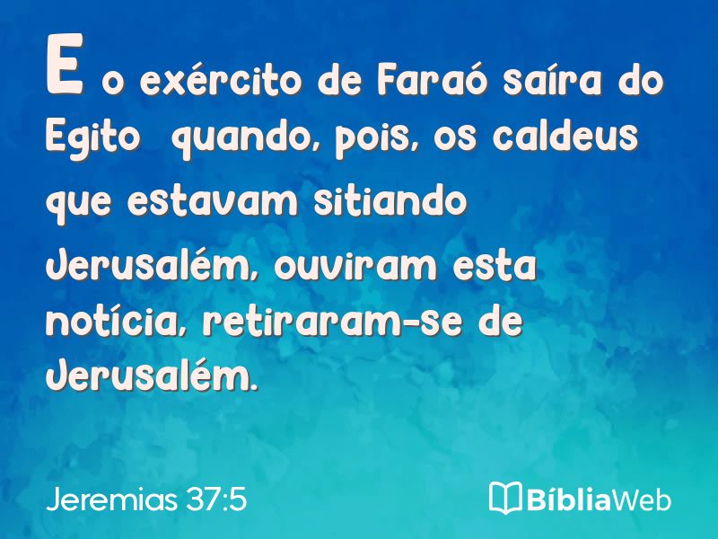 Jeremias 37:5 em imagem para compartilhar
