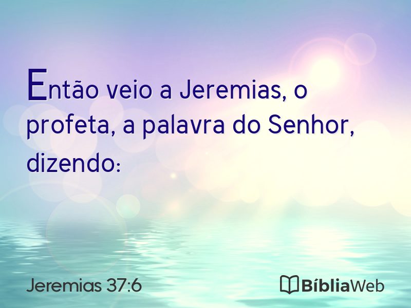Jeremias 37:6 em imagem para compartilhar