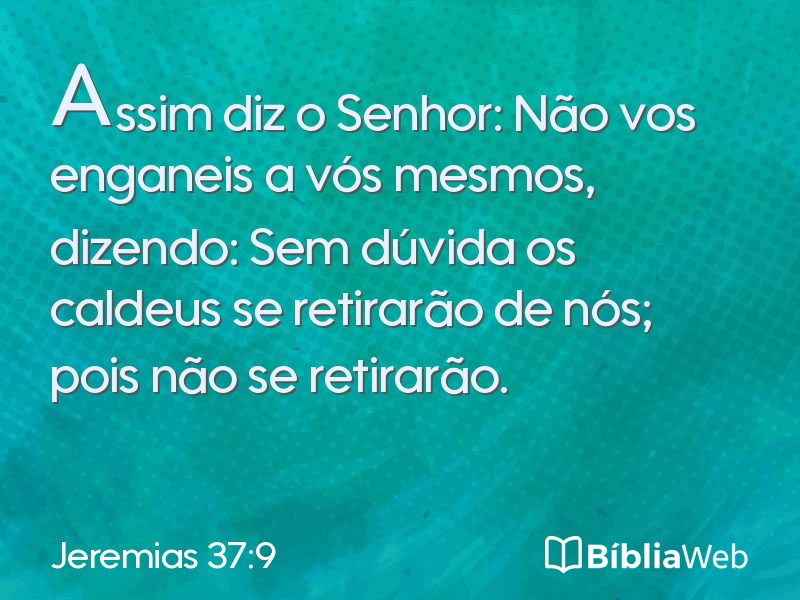 Jeremias 37:9 em imagem para compartilhar