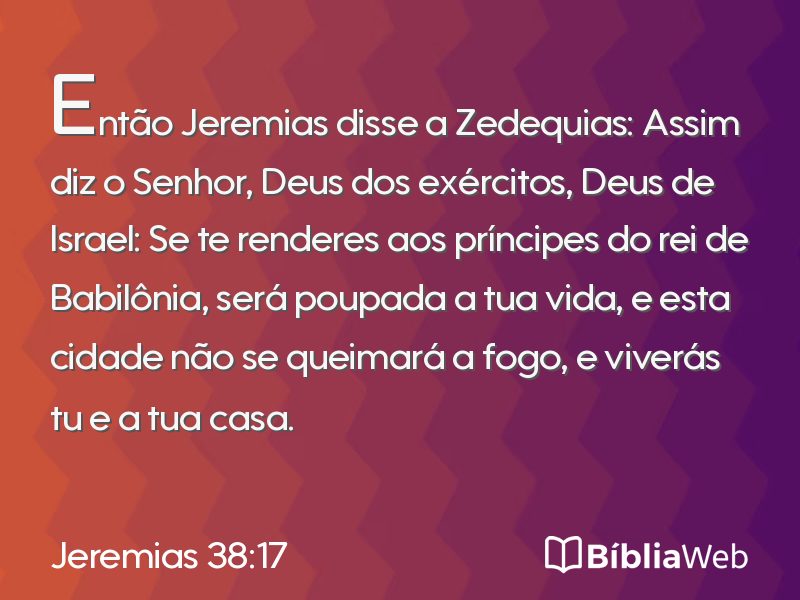 Jeremias 38:17 em imagem para compartilhar