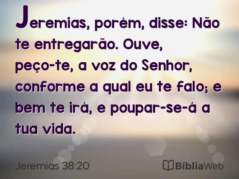 Jeremias 38:20 em imagem para compartilhar