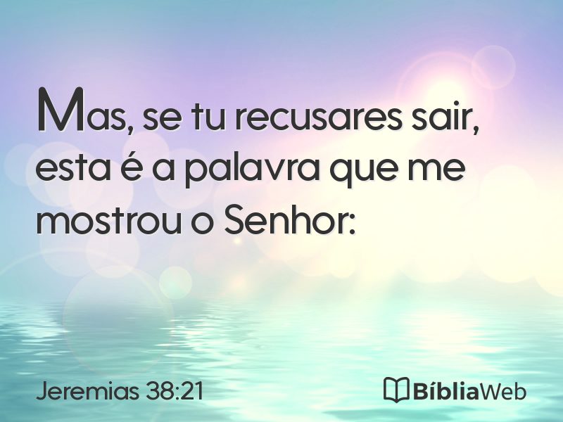 Jeremias 38:21 em imagem para compartilhar