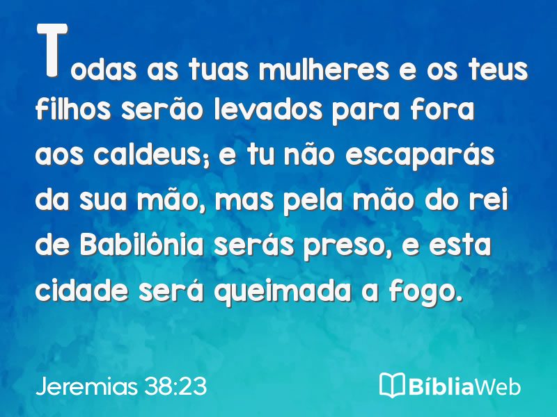 Jeremias 38:23 em imagem para compartilhar