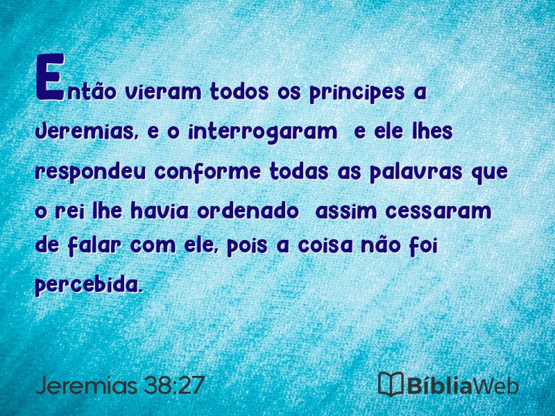 Jeremias 38:27 em imagem para compartilhar